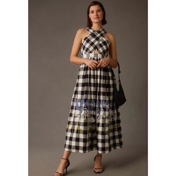 Anthropologie Dresses & Skirts - NWT Anthropologie Verb by Pallavi Gingham Halter Dress - XXS